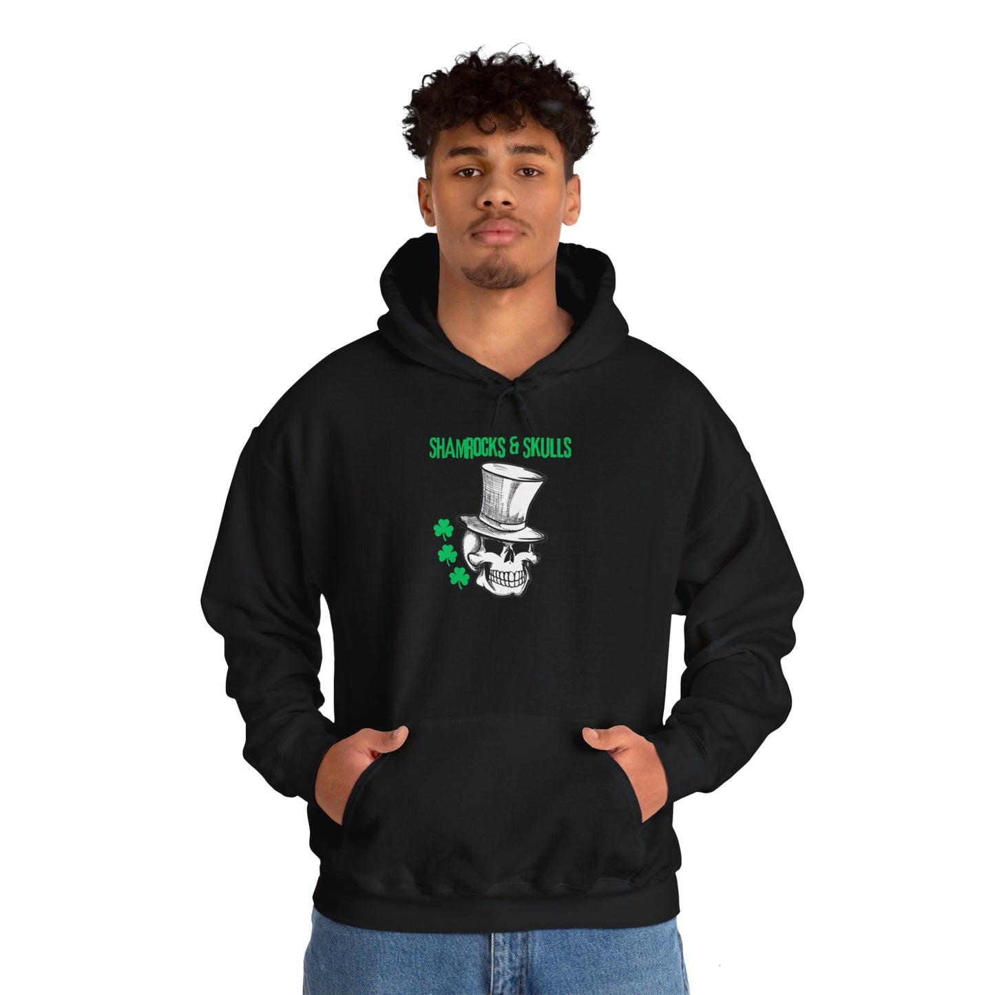 Green Shamrocks Hoodie