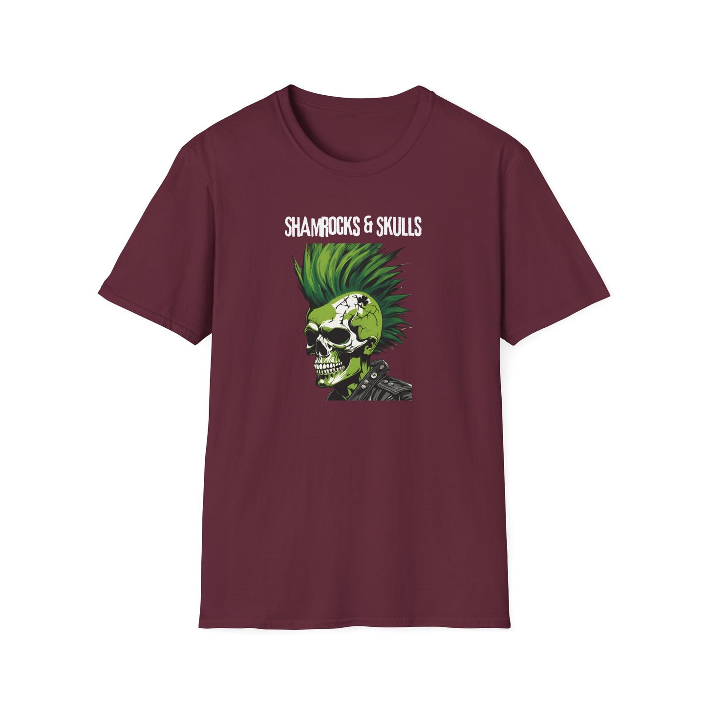 Green Punk Skull T-Shirt