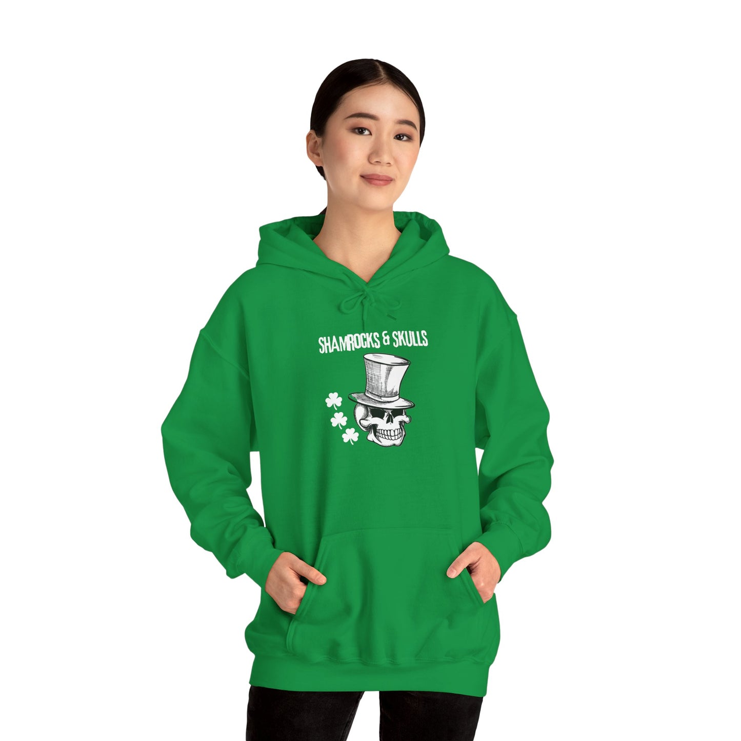 White Shamrocks Logo Hoodie