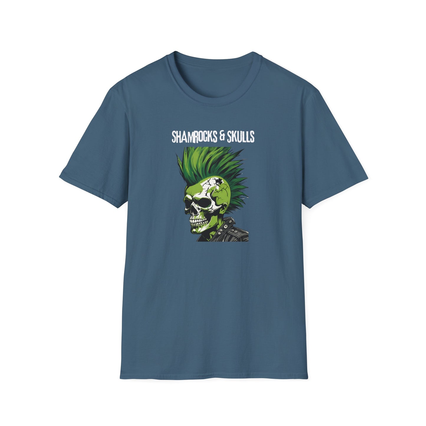 Green Punk Skull T-Shirt