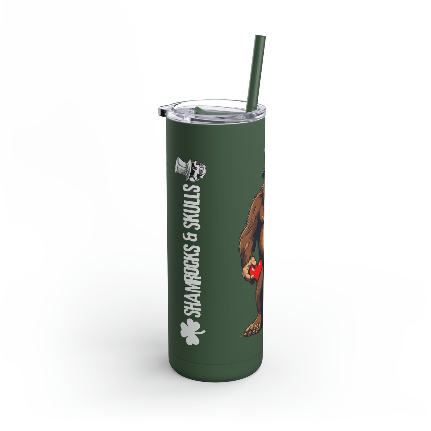 Bigfoot Love Skinny Tumbler, 20oz