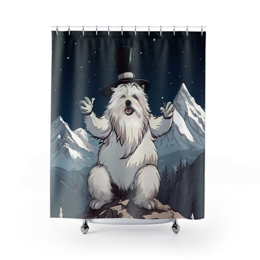 Netti the Yeti Shower Curtain