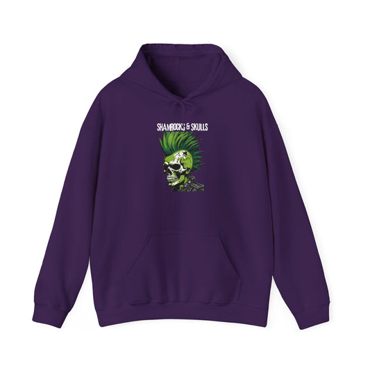 Green Punk Skull Hoodie