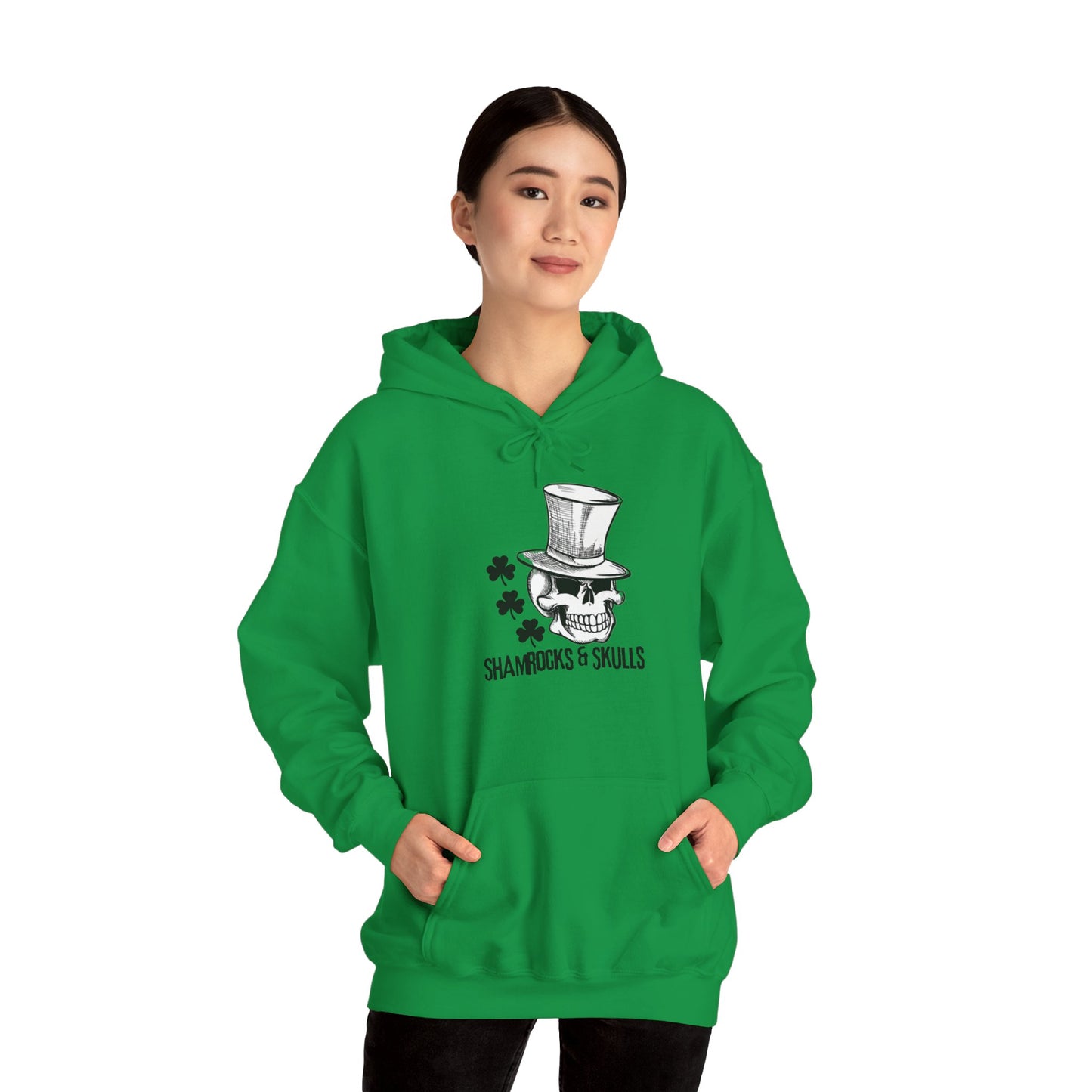 Black Shamrocks Logo Hoodie