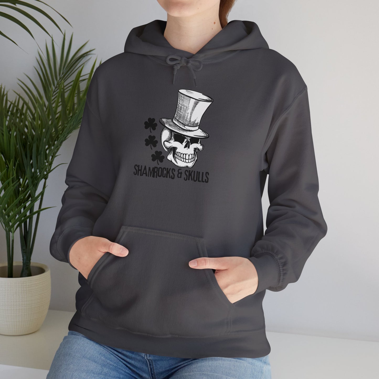 Black Shamrocks Logo Hoodie