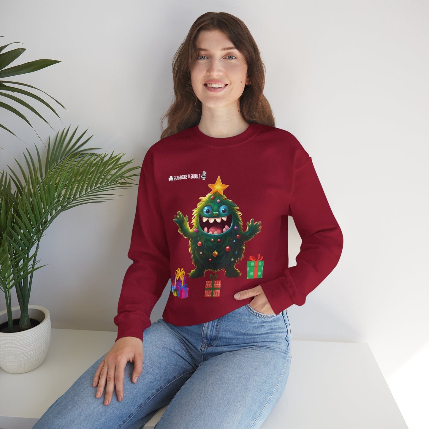 Christmas Tree Monster Sweatshirt